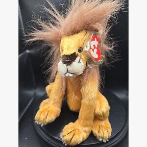 Ty Attic Treasures Beanie Kingston the Lion Vintage Collectible 1993 DOUBLE TAG!
